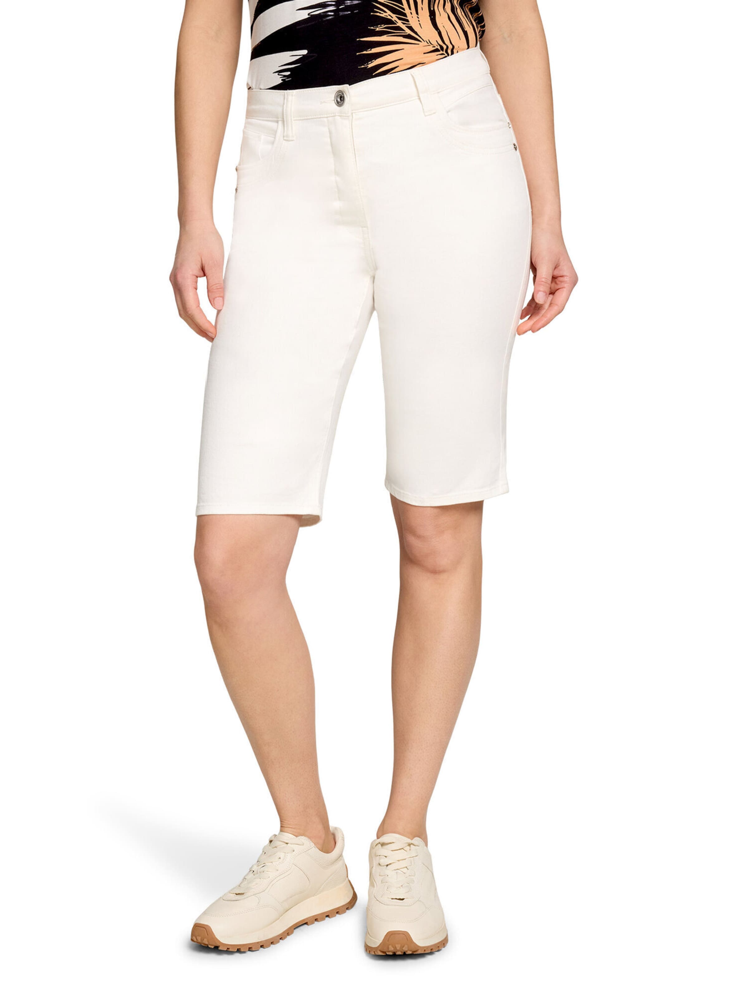 Coupe slim Jean Betty Barclay en blanc : devant