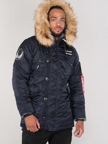 ALPHA INDUSTRIES Zimná bunda 'N3B Airborne' - Modrá