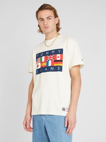 Tommy Jeans Shirt 'ARCHIVE GAMES' in White: front