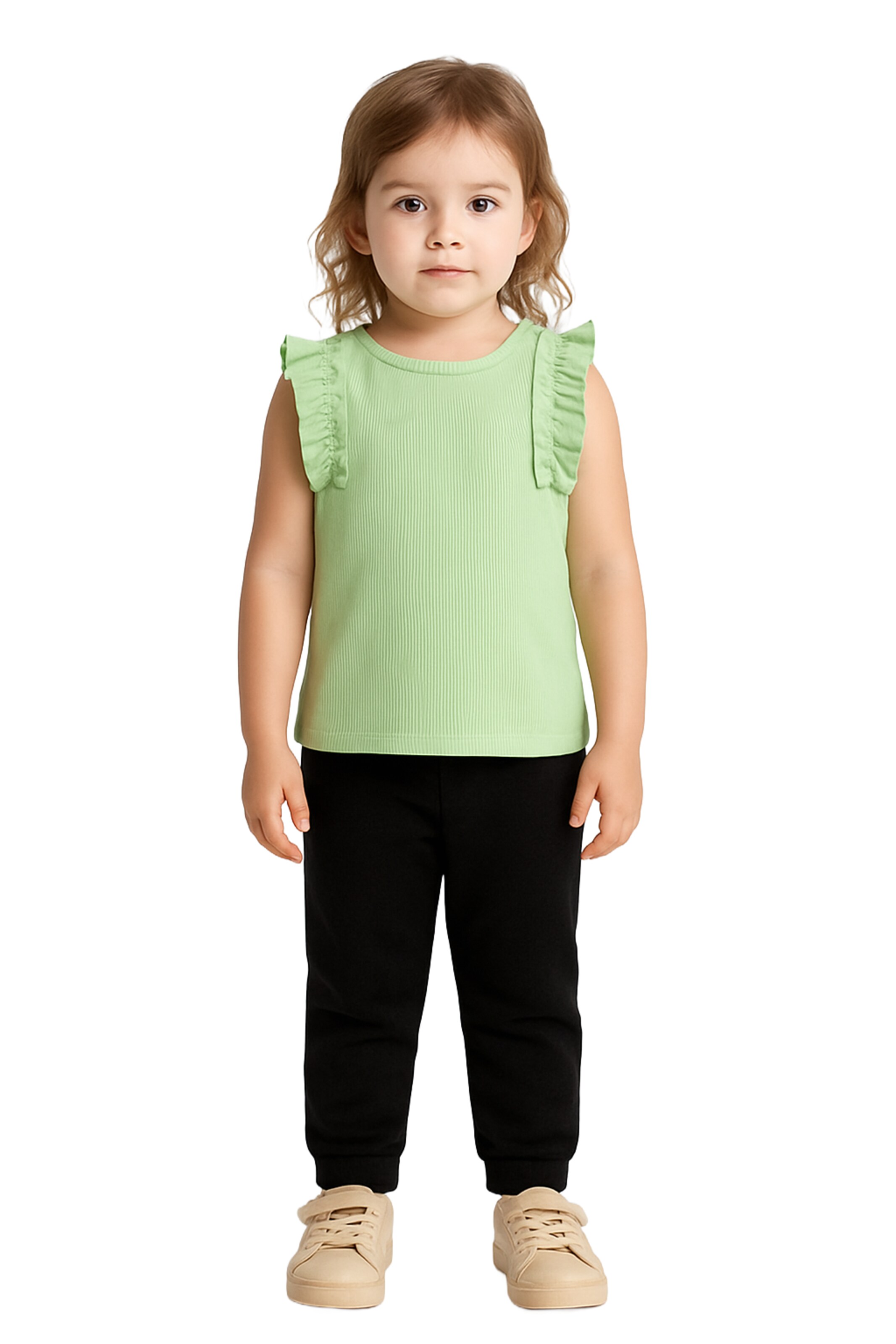 Panço Top in Green: front