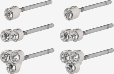 Pilgrim Boucles d'oreilles 'Kamari' en argent / blanc, Vue avec produit