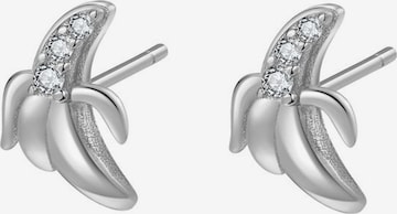 Hey Happiness - Pendientes 'Sunny Banana' en plata: frente