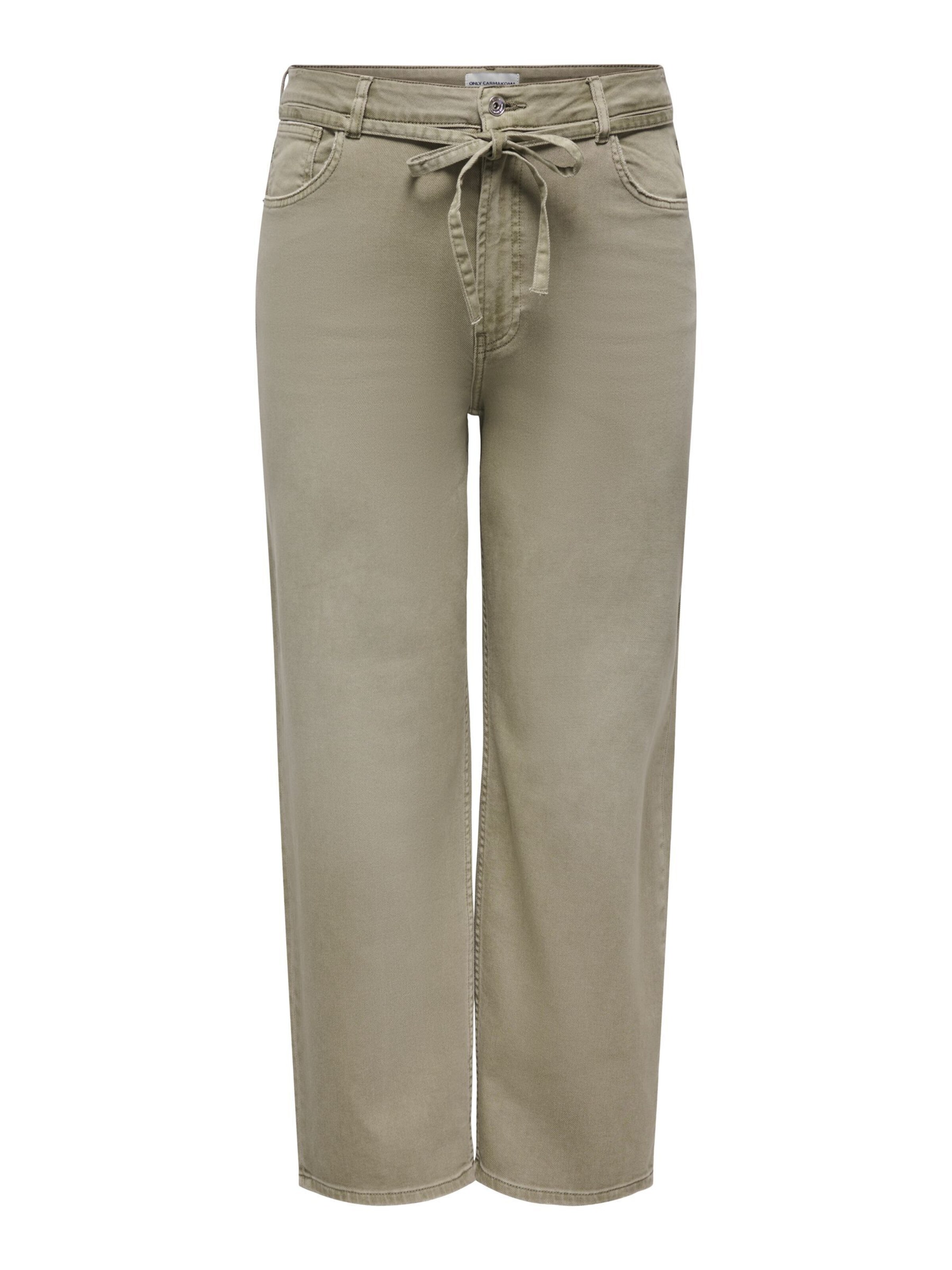 ONLY Carmakoma Jeans 'CARGianna' in de kleur Olijfgroen, Productweergave