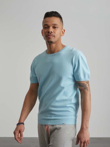 ABOUT YOU x Benny Cristo Shirt 'Bastian' in Blue: front