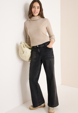 CECIL Loosefit Jeans in Schwarz