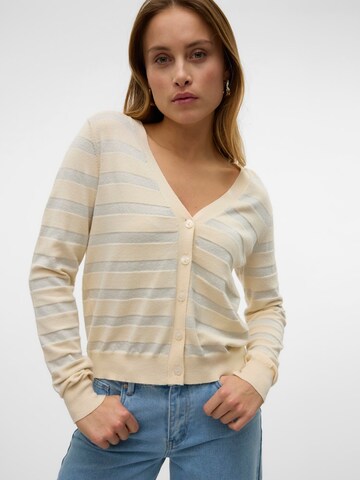 VERO MODA Вязаная кофта 'VMHAPPYSHINE' в Бежевый