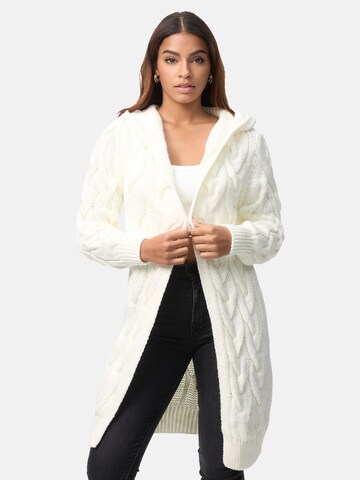 Elara Strickjacke in Weiß: Vorderseite