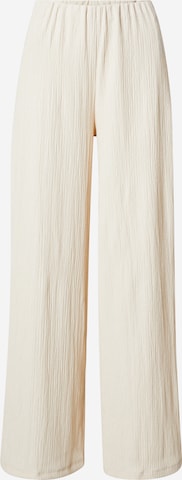 ABOUT YOU Wide leg Trousers 'Selma' in Beige: front