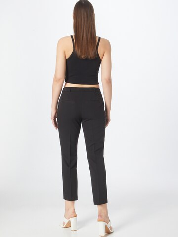 Dorothy Perkins Regular Trousers with creases in Black