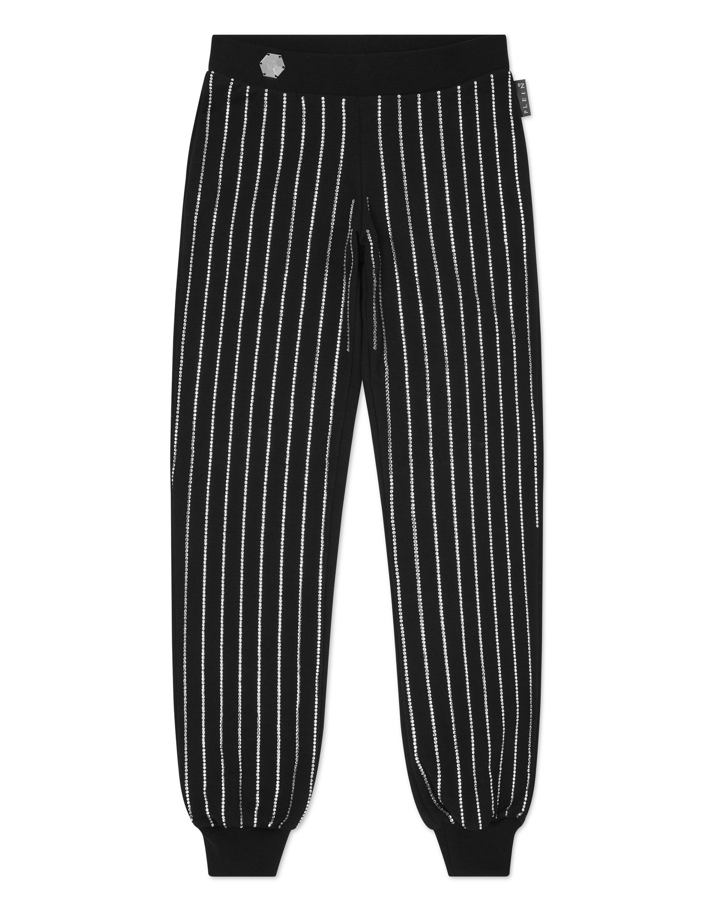 Philipp Plein - Tapered Calças em preto: frente
