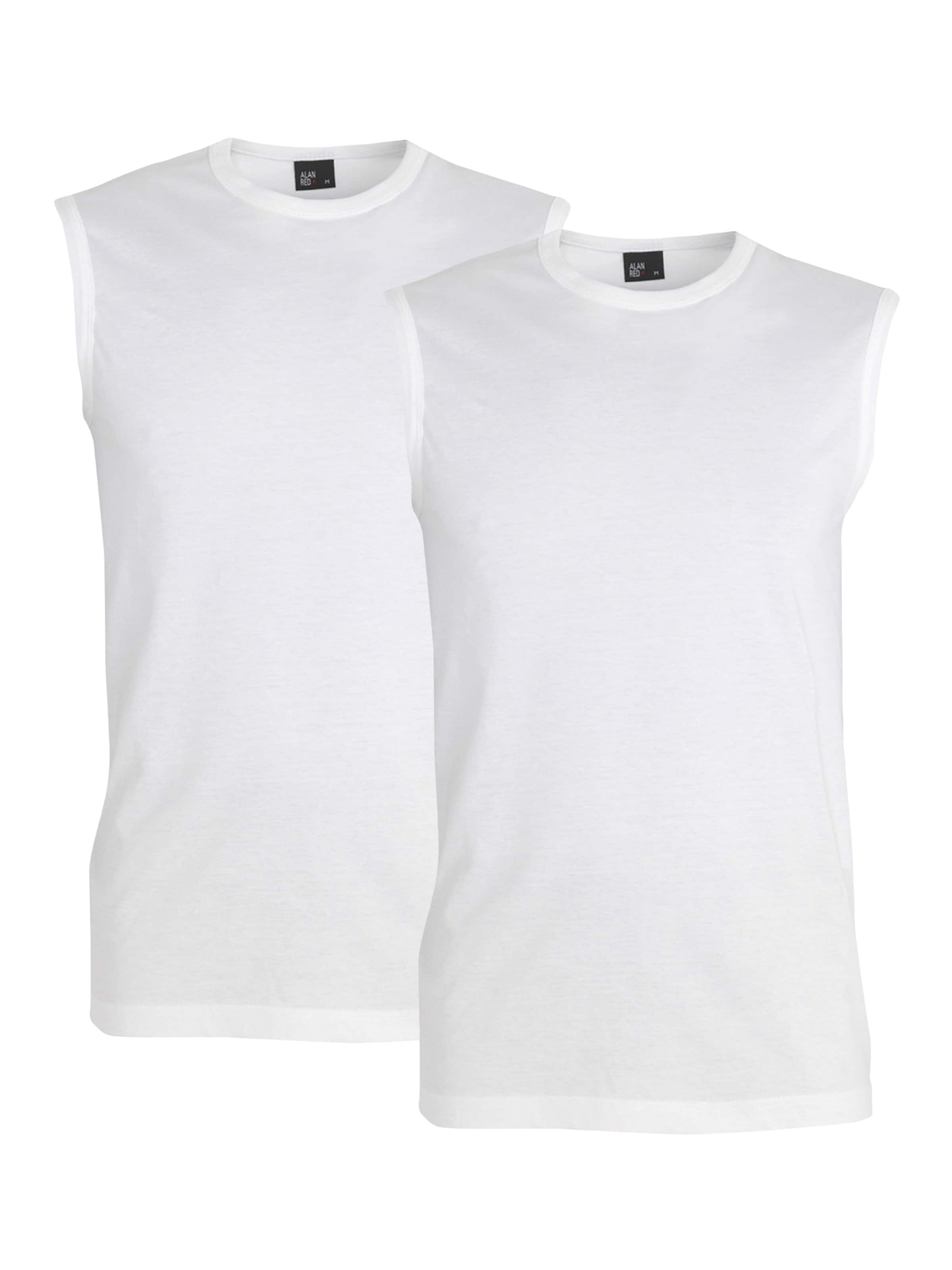 Maillot de corps 'MONTANA' alan red en blanc : devant