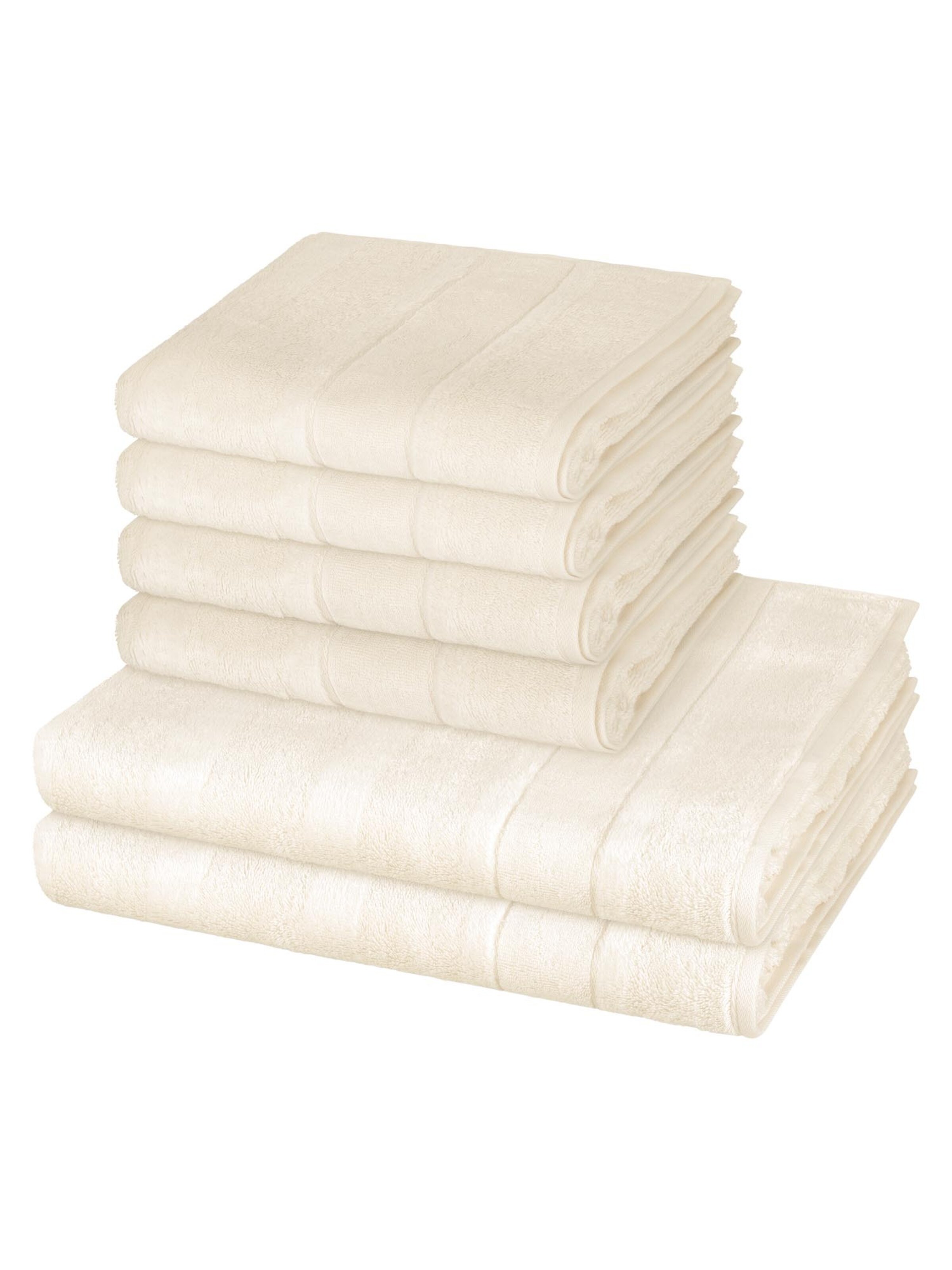 Cawö Towel 'Noblesse' in White: front