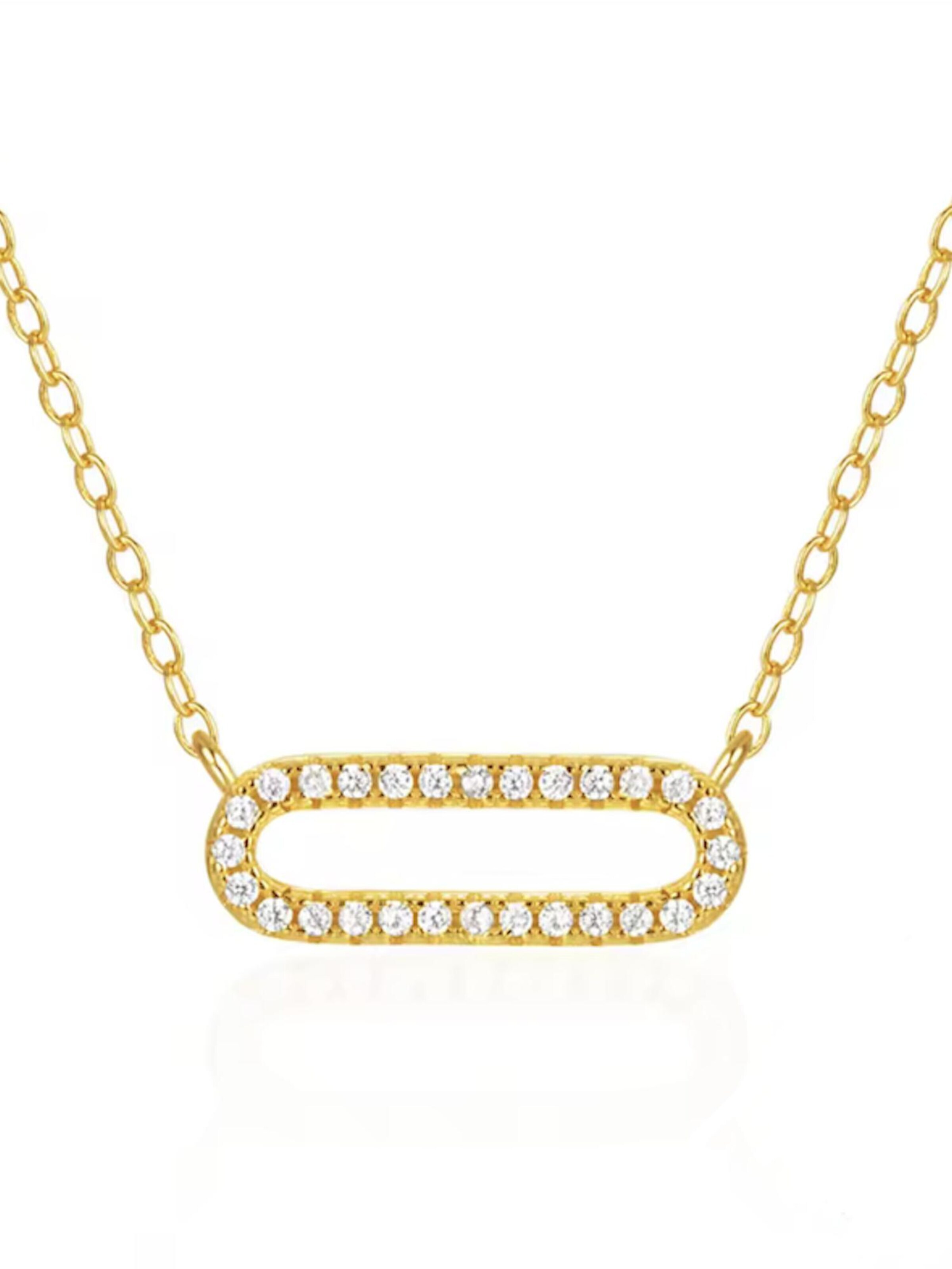 Cala Rose Kette 'LUMIERE'‌‌‌‌ in Gold: Vorderseite