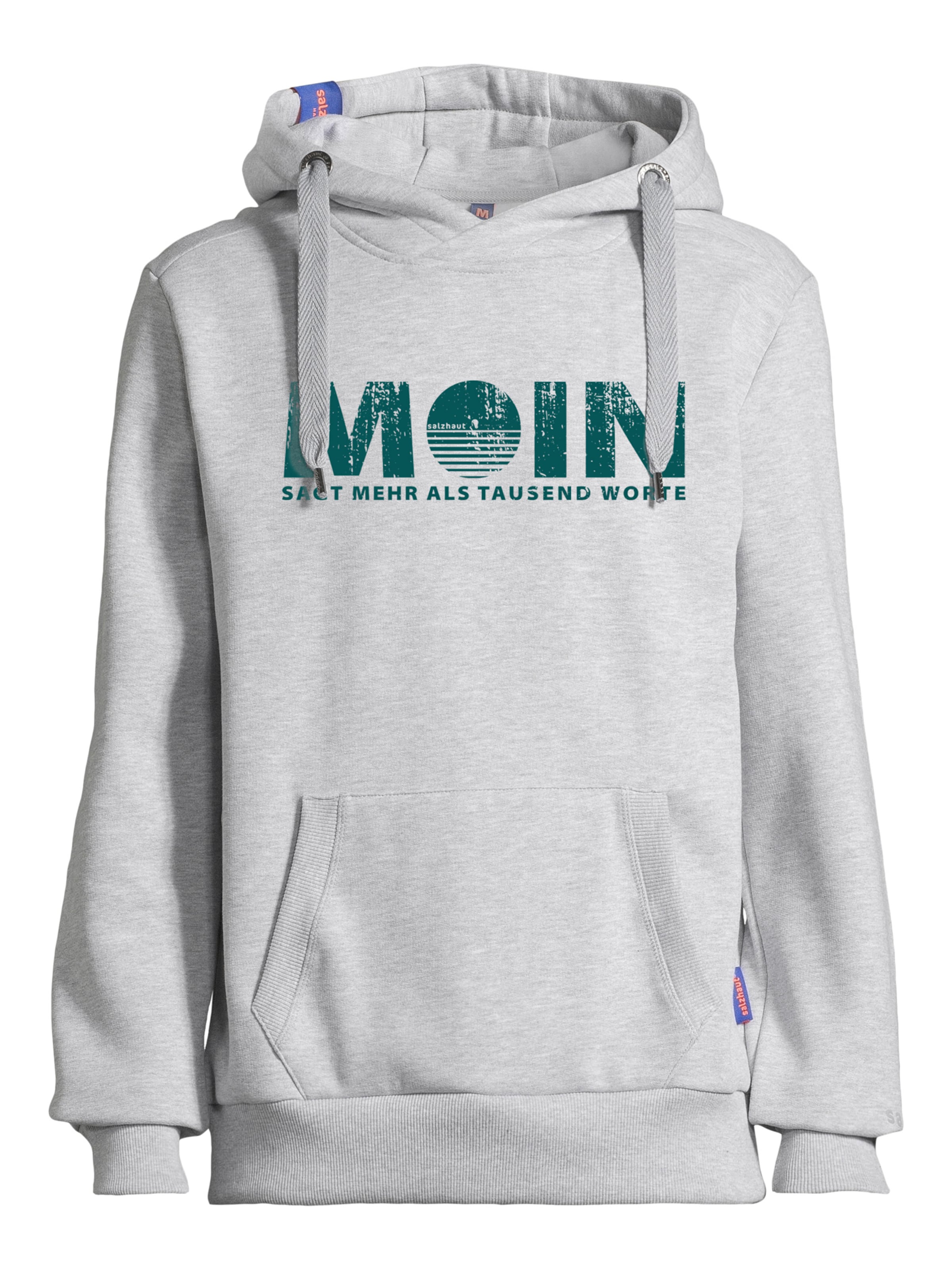 salzhaut Sweatshirt in Grau: Vorderseite