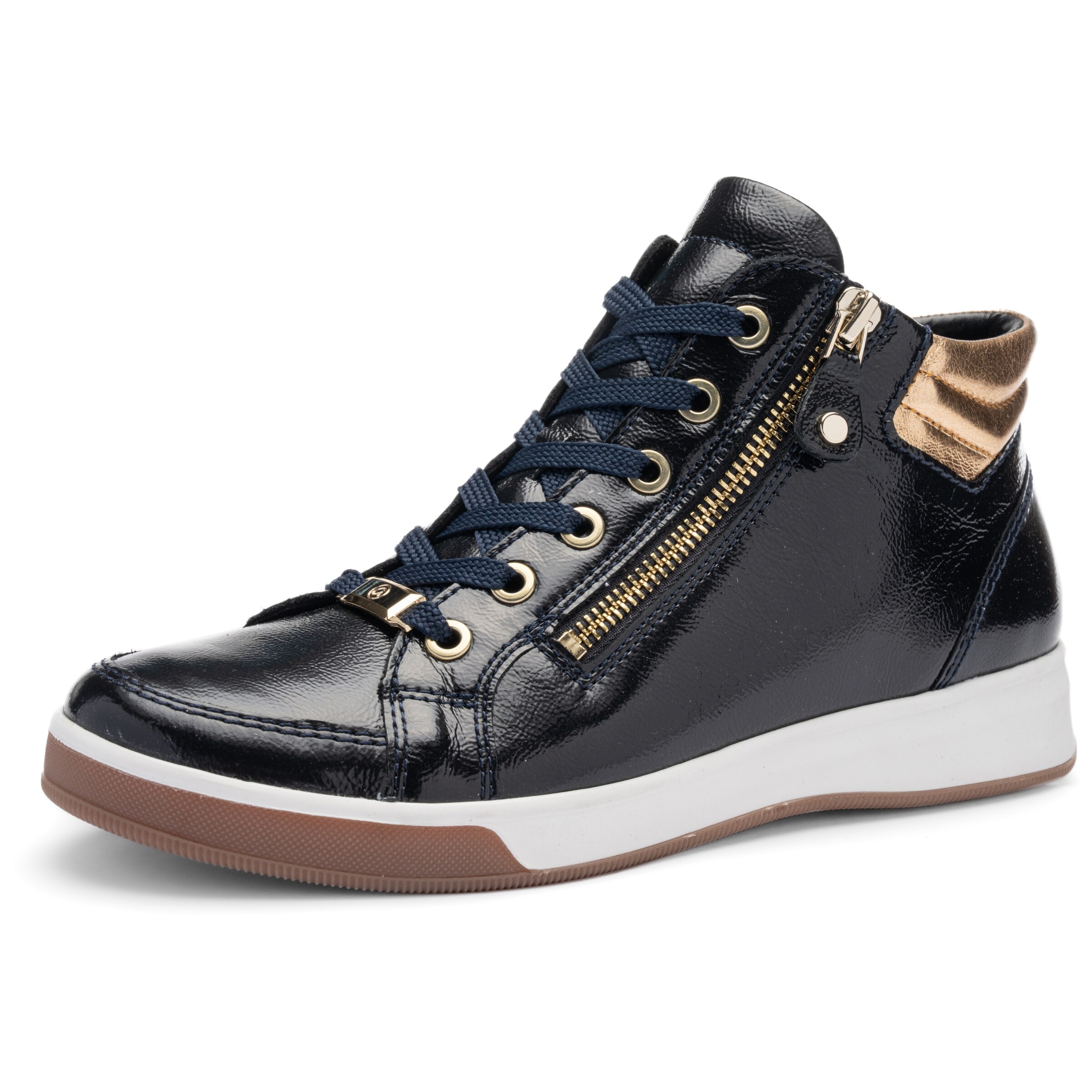 ARA High-Top Sneakers 'Rom' in Blue: front