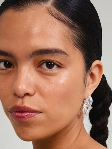 Pilgrim Earrings 'Agni' in Silver: front