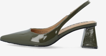 Bianco Slingback Pumps 'Maralyn' in Green: front