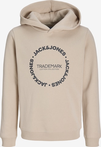 Sweat 'JJBenson' Jack & Jones Junior en beige : devant