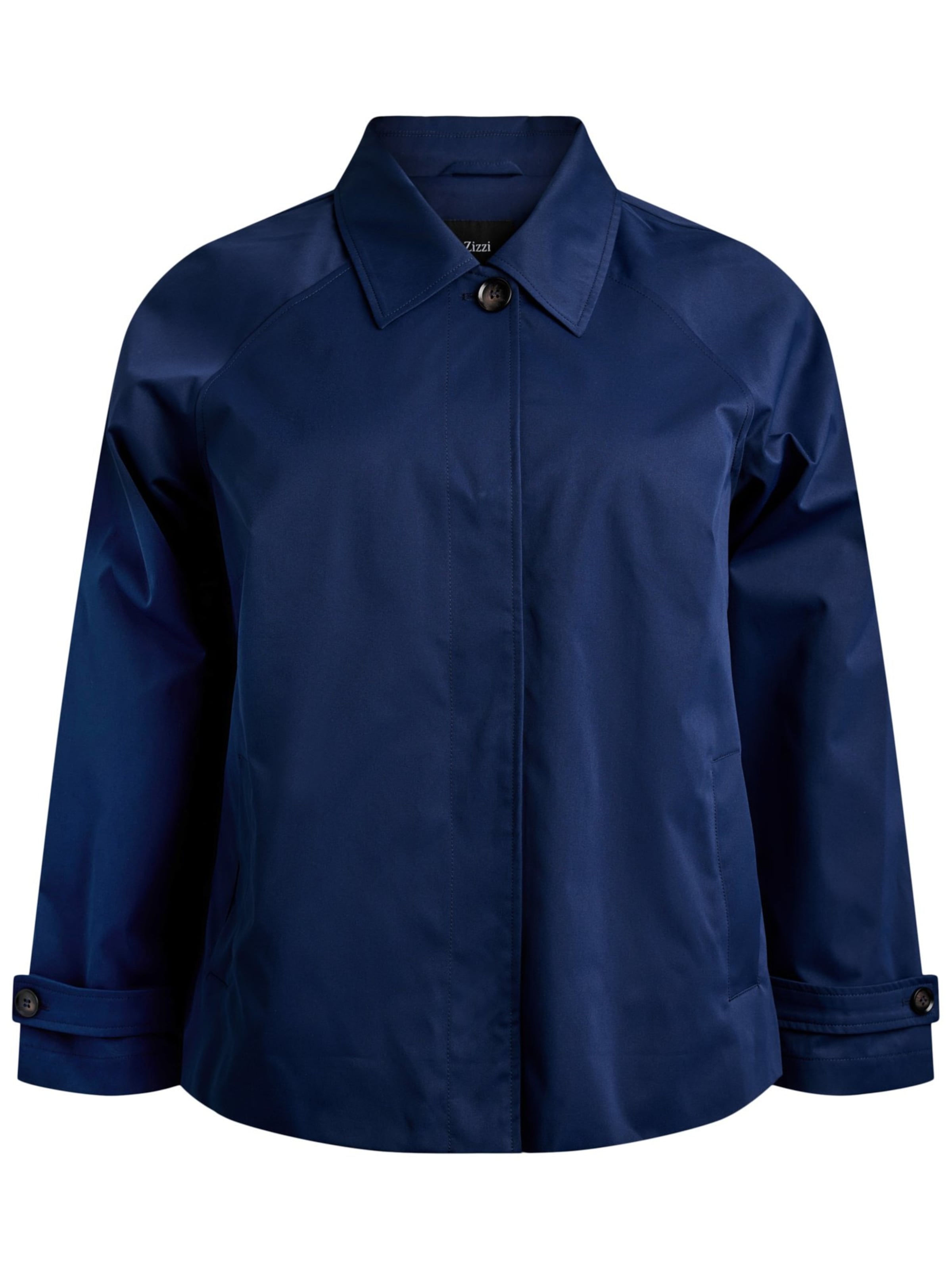 Zizzi Демисезонное пальто 'Palma' в Синий: спереди