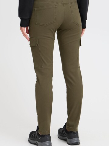Coupe slim Pantalon cargo 'Paler' Oxmo en vert