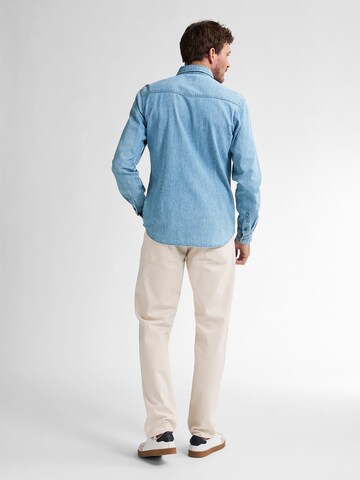 Petrol Industries Regular fit Button Up Shirt 'Pelicancrest' in Blue