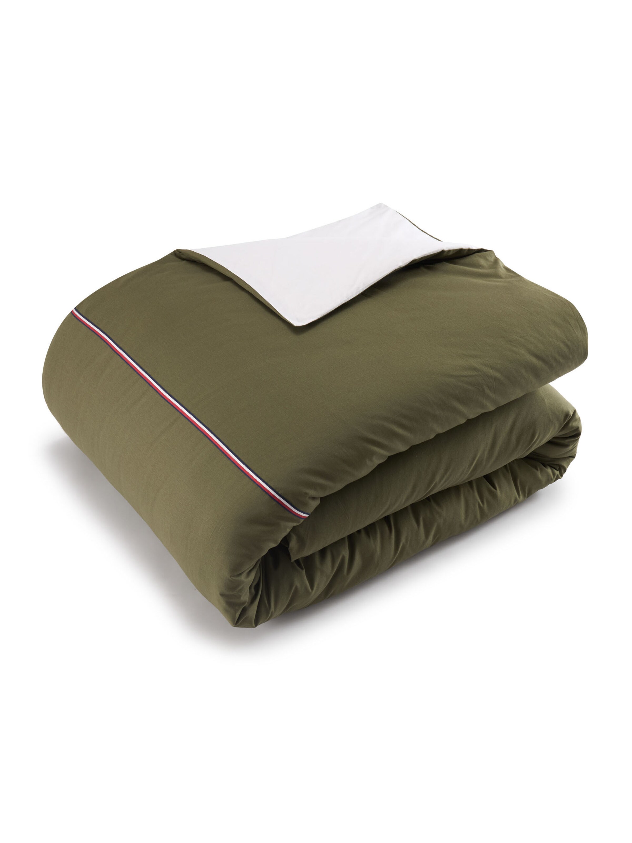 TOMMY HILFIGER Dekbedovertrek 'RIBBON 2' in Groen: voorkant