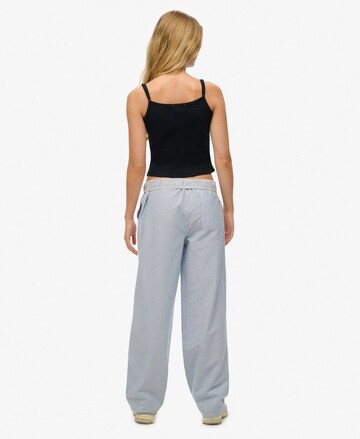 Loosefit Pantalon Superdry en bleu