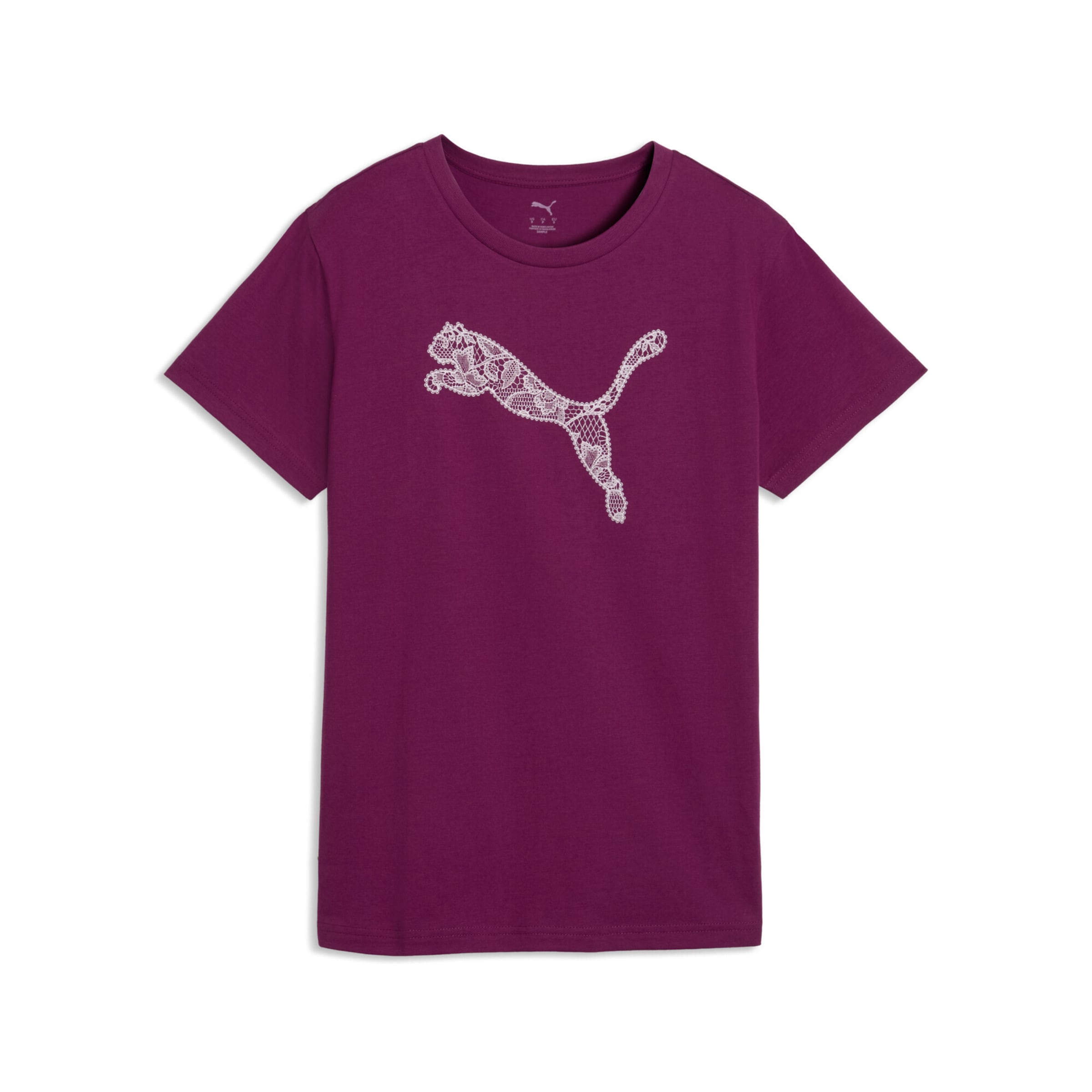 PUMA Shirt 'Graphics Lace Cat' in Pink: front