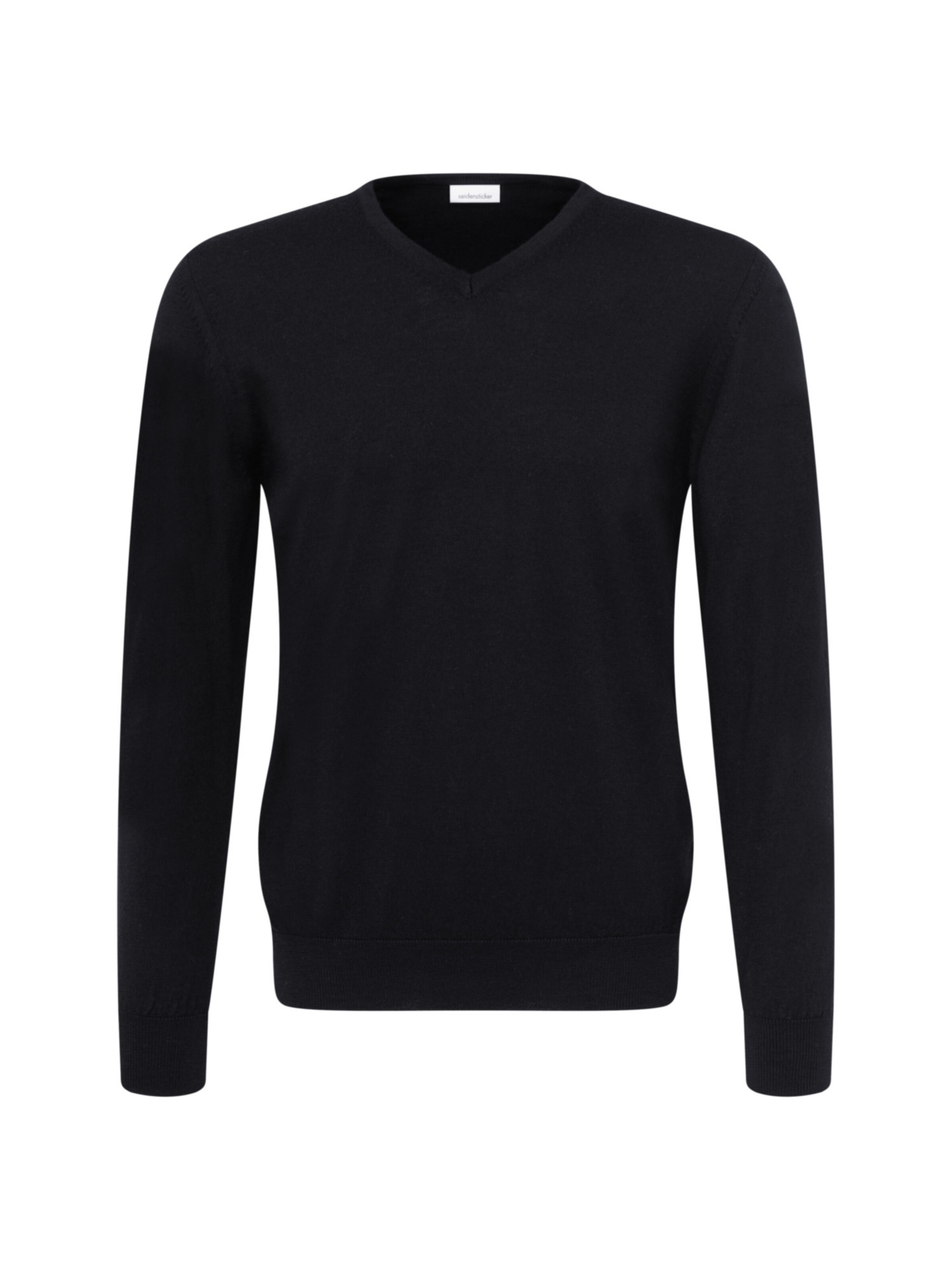 Pull-over 'Schwarze Rose' SEIDENSTICKER en noir : devant