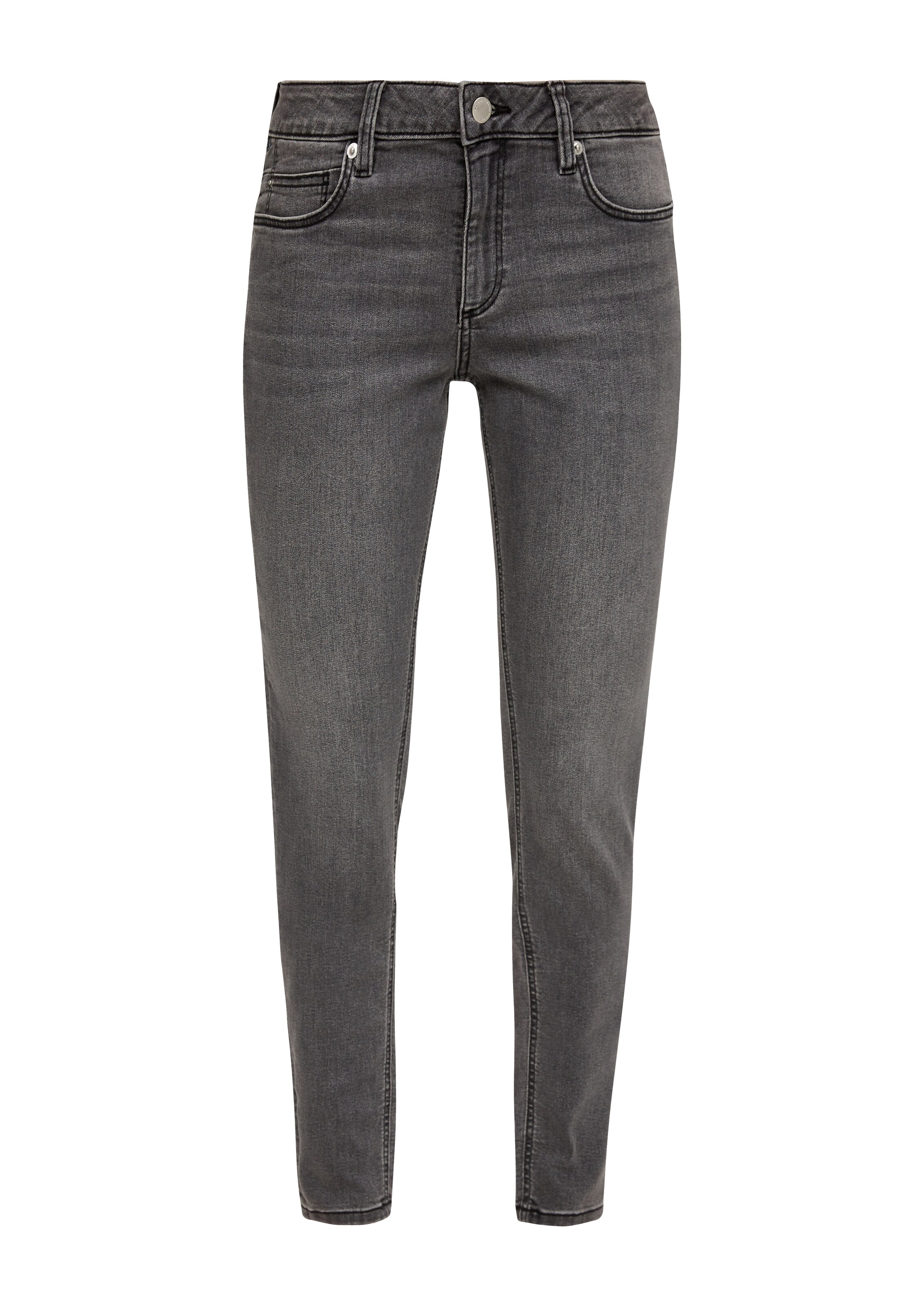 QS Slimfit Jeans 'Sadie' in Grau: Vorderseite
