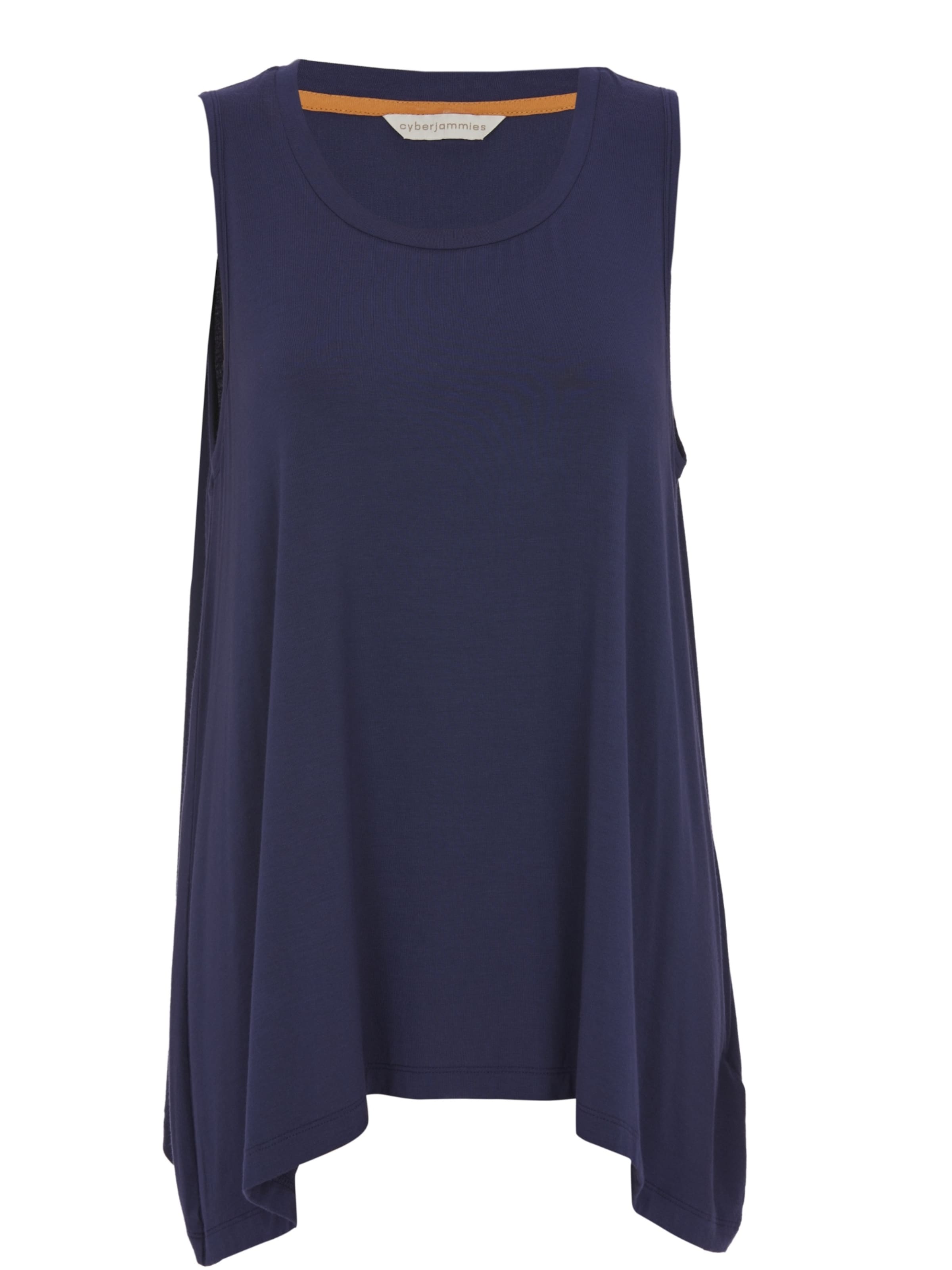 Cyberjammies Schlafshirt 'Alpes' in Blau: Vorderseite