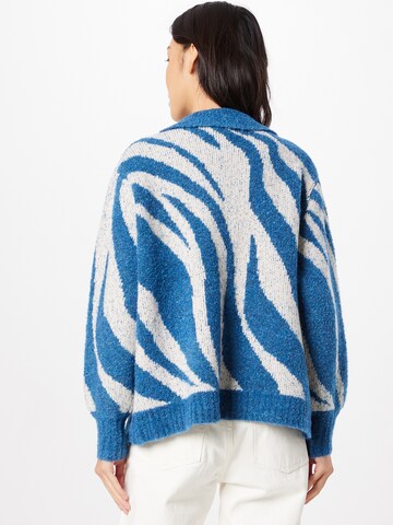 Warehouse Knit Cardigan in Blue