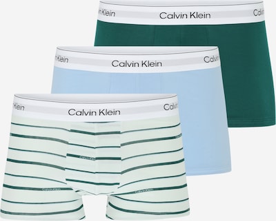 Calvin Klein Underwear Bokserishortsit värissä taivaansininen / smaragdi / musta / valkoinen, Tuotenäkymä