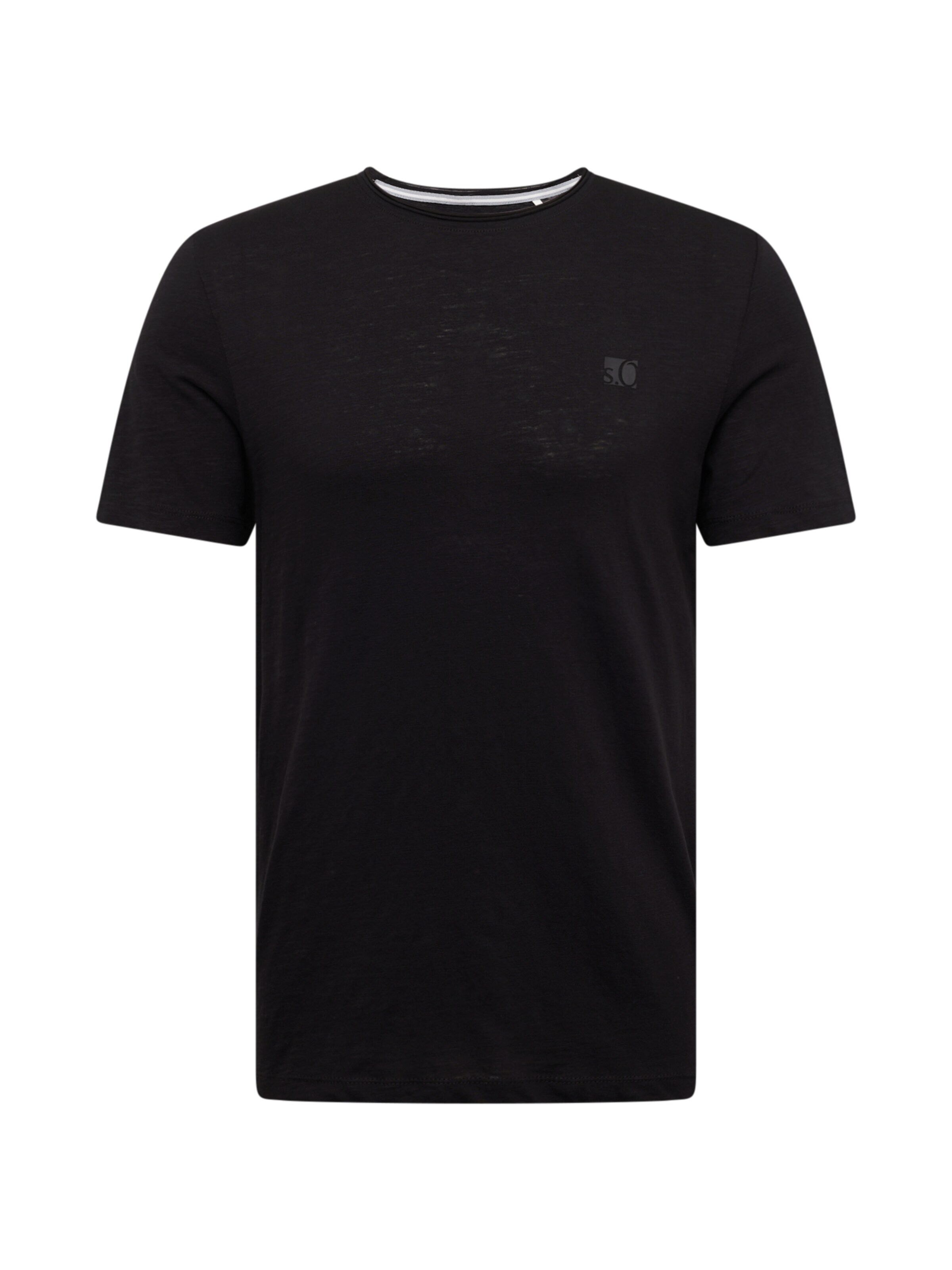 s.Oliver T-Shirt in Schwarz: Vorderseite