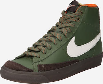 Sneaker alta '77 VNTG' di Nike Sportswear in verde: frontale