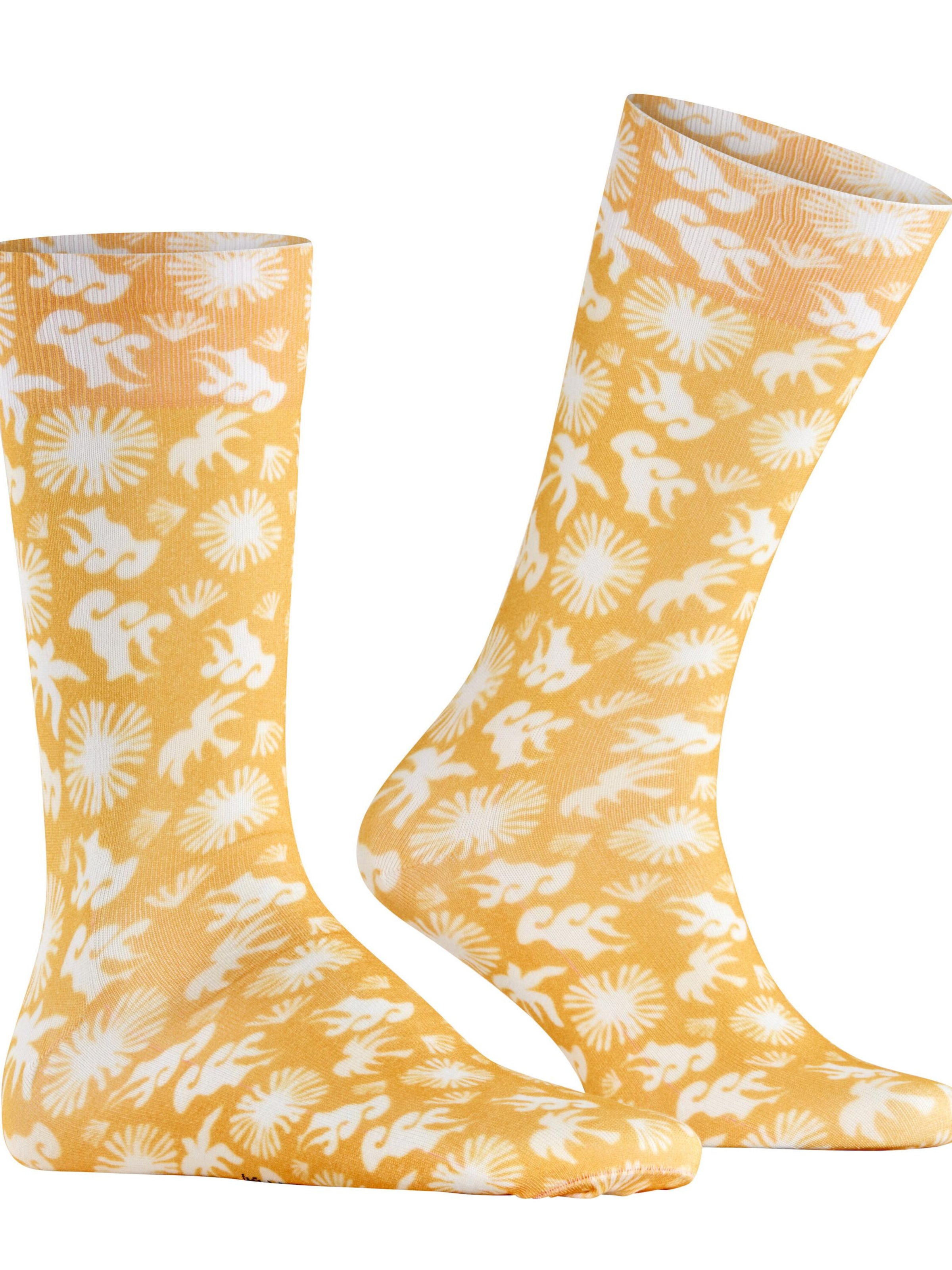BURLINGTON Socks 'Lagoon' in Yellow