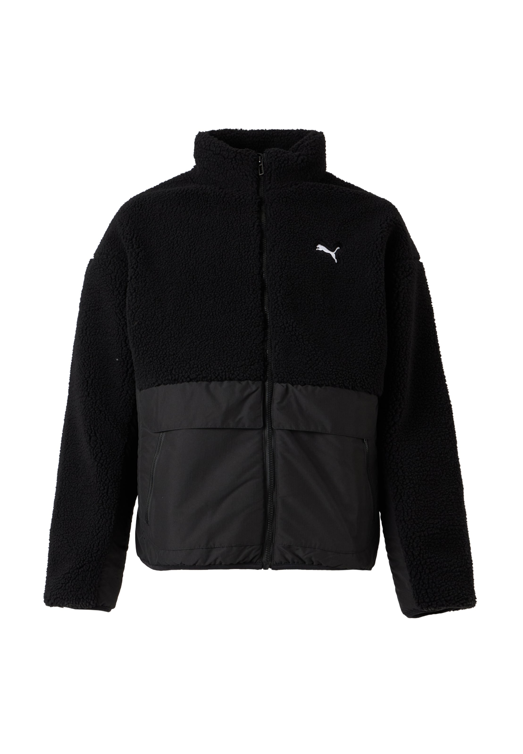 PUMA Between-season jacket 'Hybrid ReFibre' in Black: front
