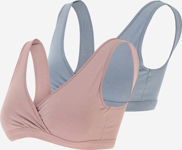 Soutien-gorge Lindex Maternity en bleu : devant