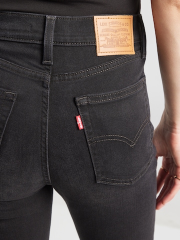 LEVI'S ® Slimfit Jeansy '722 HIGH RISE SLIM' w kolorze czarny