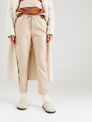 Marella Regular Broek 'FLORIA' in Beige: voorkant