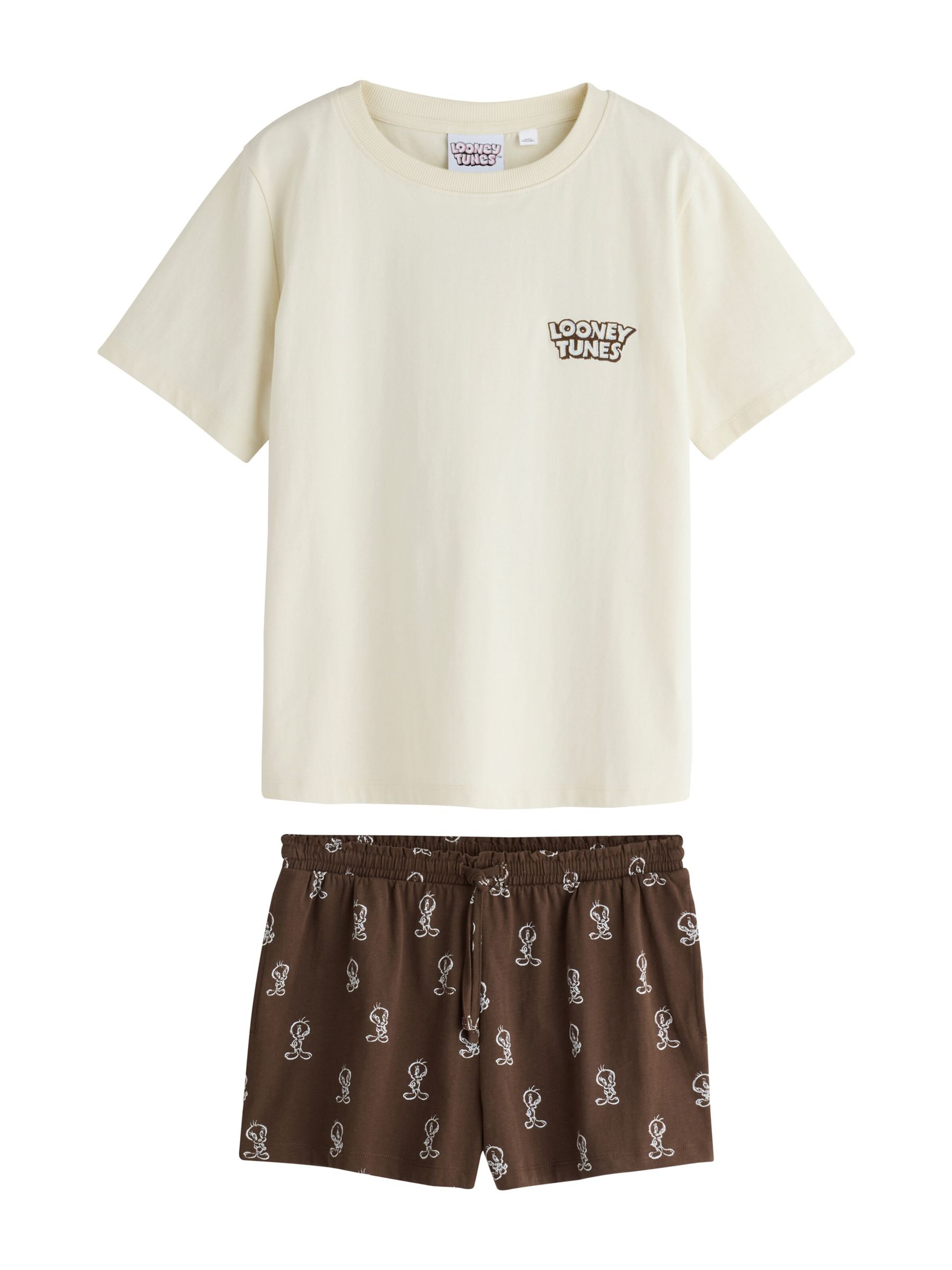 Next Shorty i XS i ecru / blue denim / brun / gul, Produktvisning