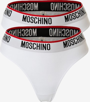 Slip MOSCHINO en blanc : devant