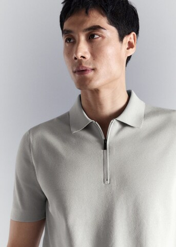 MANGO MAN Poloshirt 'Miller' in Grau