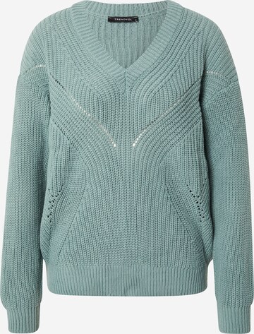 Pull-over Trendyol en vert : devant