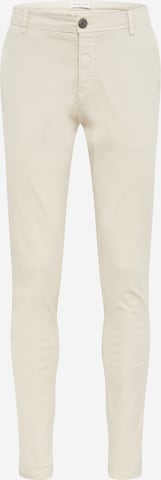 Coupe slim Pantalon chino SELECTED HOMME en beige : devant