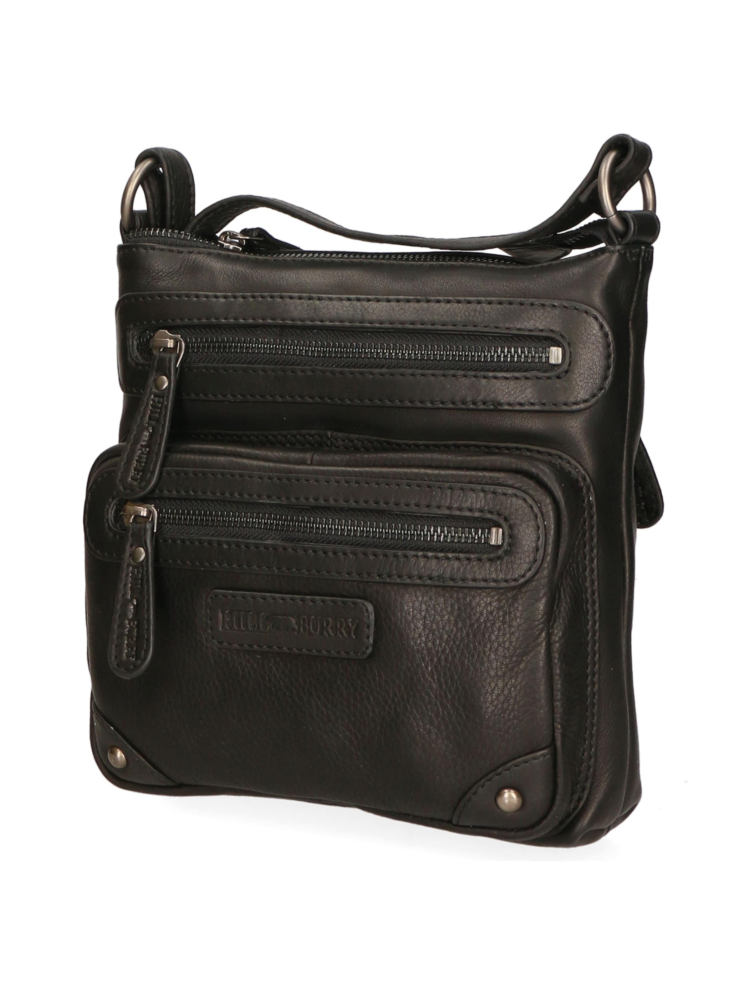 HILL BURRY Schoudertas in Zwart