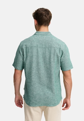 INDICODE JEANS Regular Fit Hemd 'Lino' in Grün