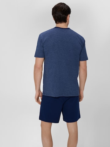 Pyjama court ' Jeans Ringel ' Ammann en bleu