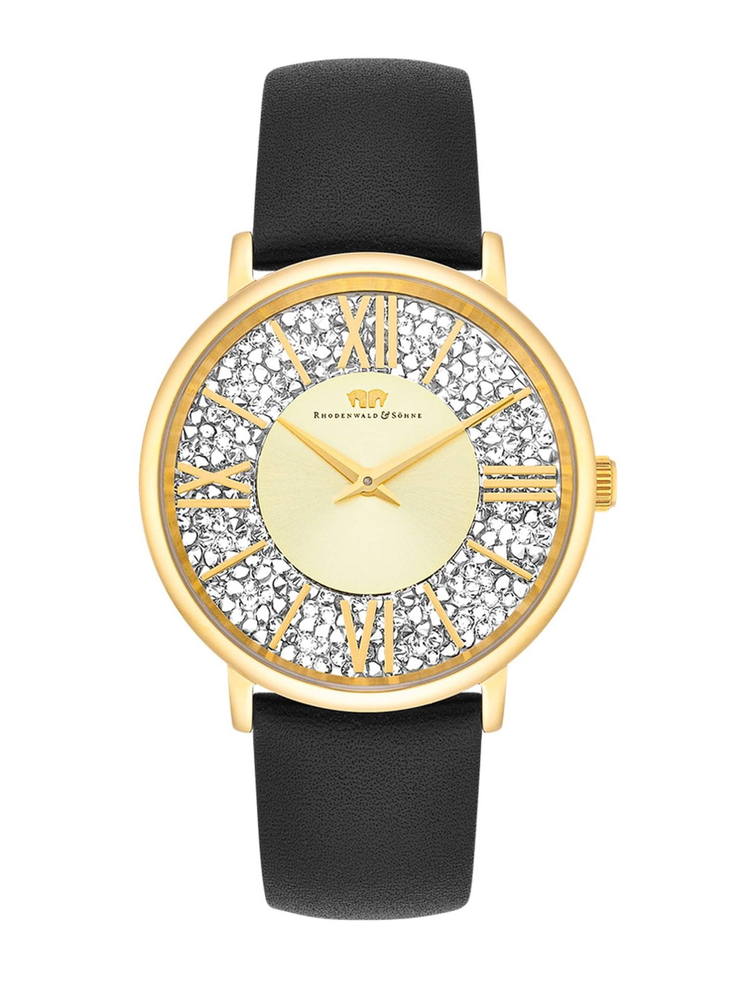 Montre à affichage analogique Rhodenwald & Söhne en noir : devant