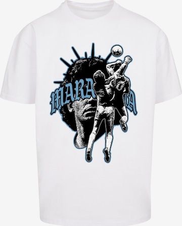 T-Shirt 'Hand Of God' MT Upscale en blanc : devant